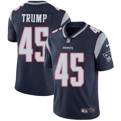Nike Patriots #45 Donald Trump Navy Blue Team Color Men's Stitched NFL Vapor Untouchable Limited Jersey